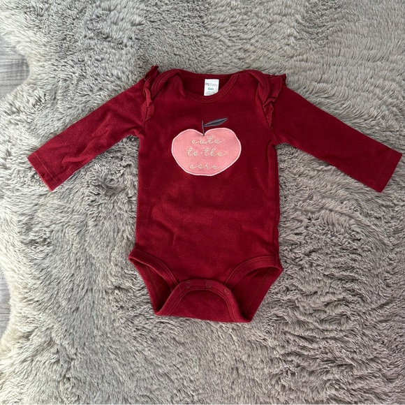 2 piece burgundy and cream baby girl outfit. 6 months - PL:  Baby - Picture 8 of 8